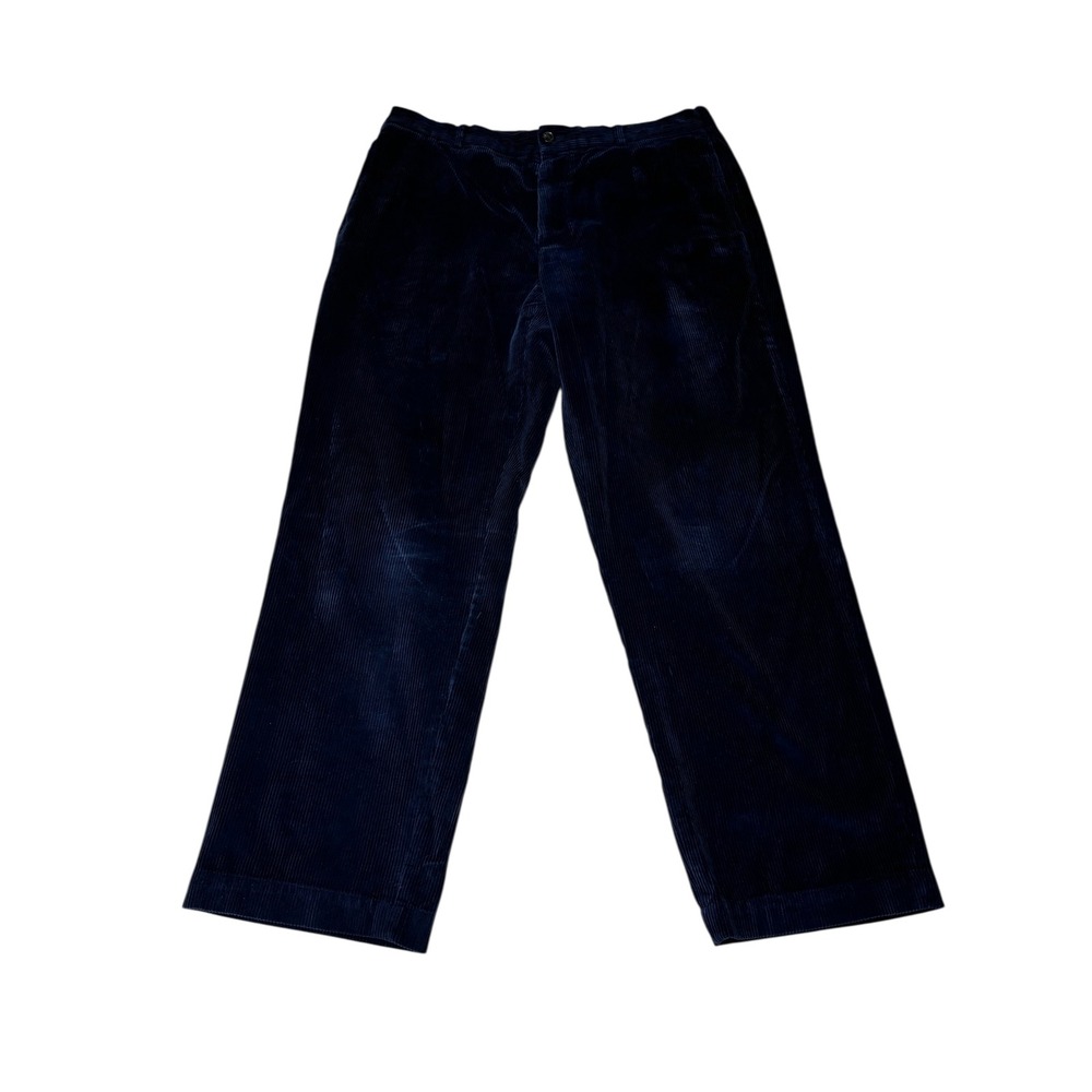 Brook Brothers Hudson Mens‎ Corduroy Pants W38 L32 Blue Casual